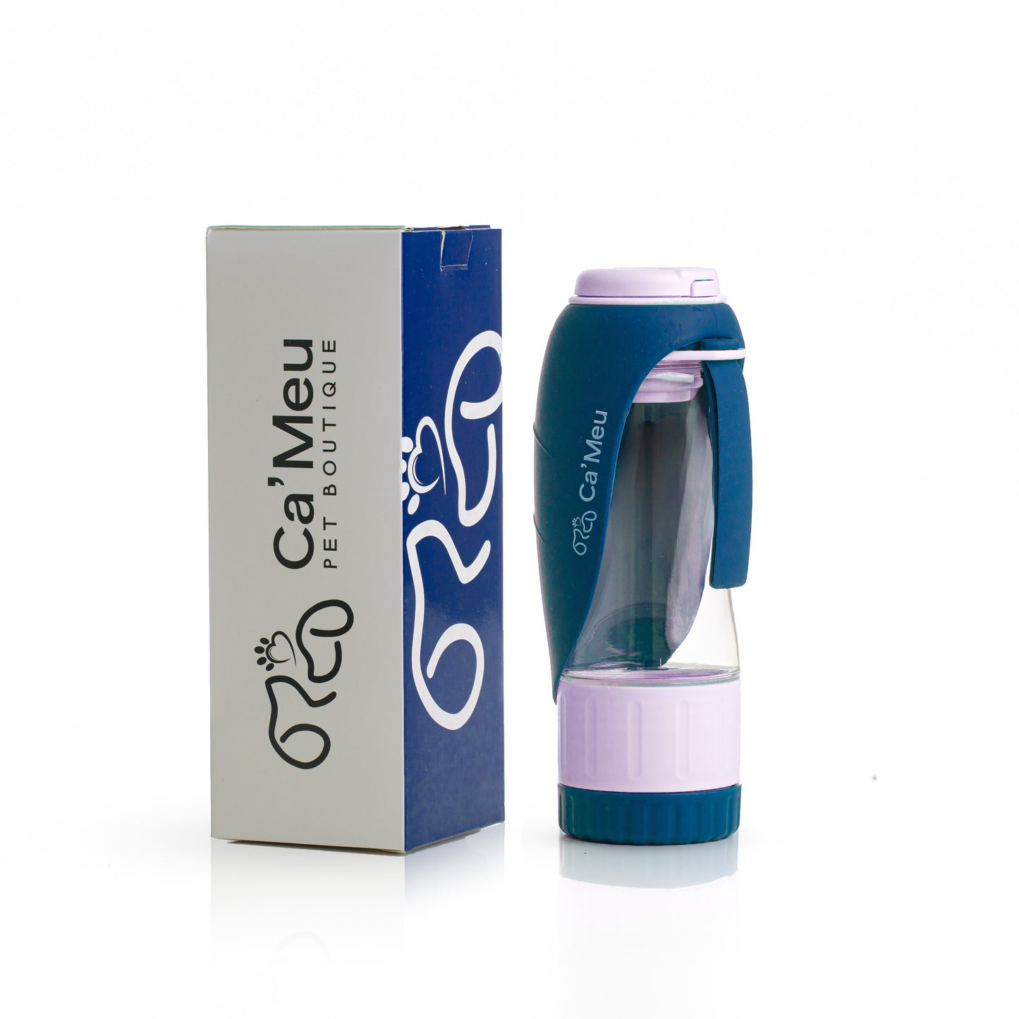 A - Garrafa Duo Pets - Água e Petiscos Ca'Meu®