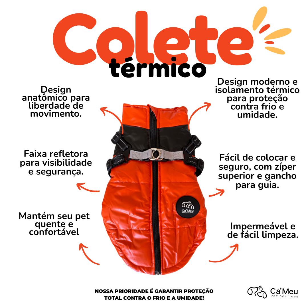 B - Roupinha - Colete Térmico para cachorros