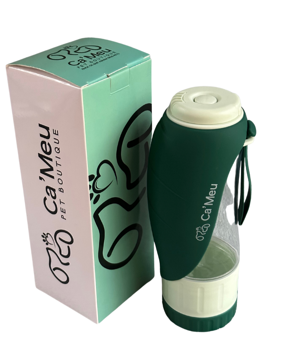 A - Garrafa Duo Pets - Água e Petiscos Ca'Meu®