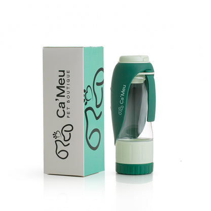 A - Garrafa Duo Pets  - Água e Petiscos Ca'Meu®