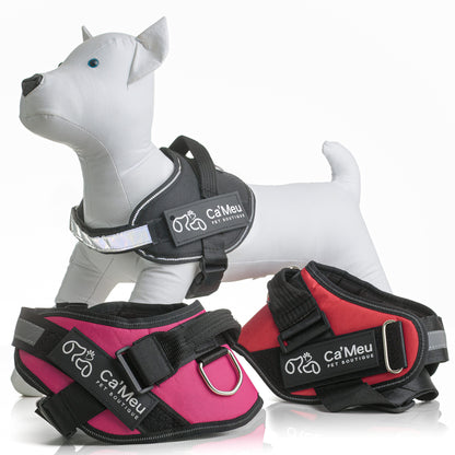 F - Coleira Peitoral Para Cachorro Refletora - Ca'Meu®